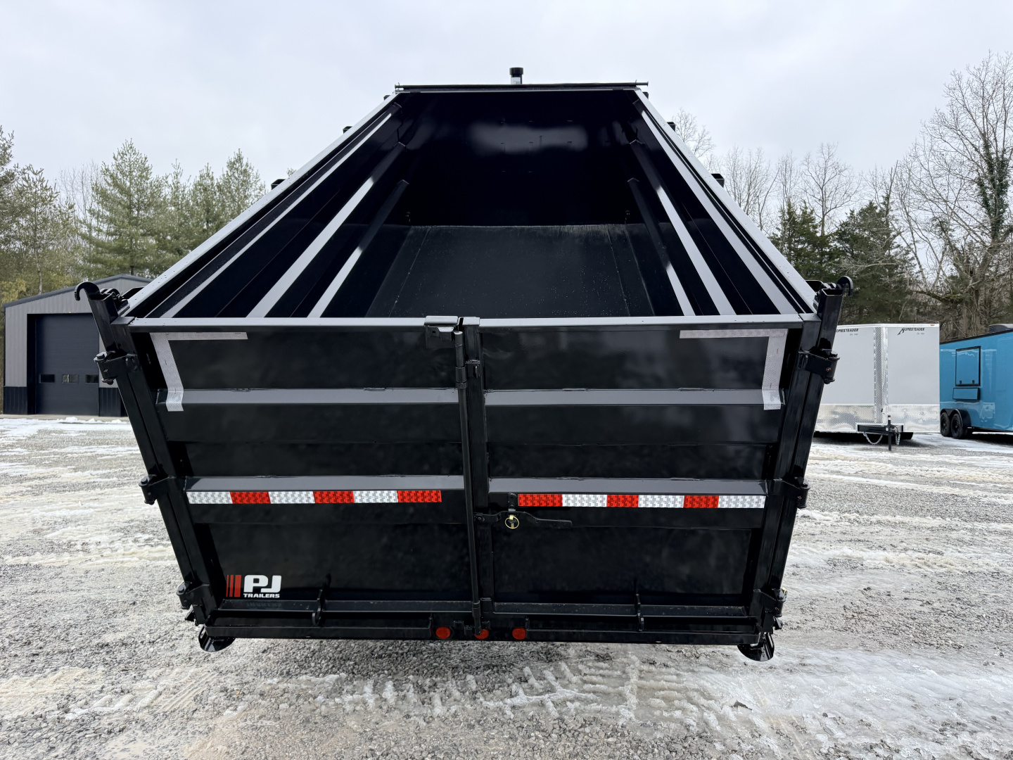 New 2026 PJ Trailers 7X16 GOOSENECK (4FT WALL) DUMP TRAILER 15680 GVWR Dump Trailer