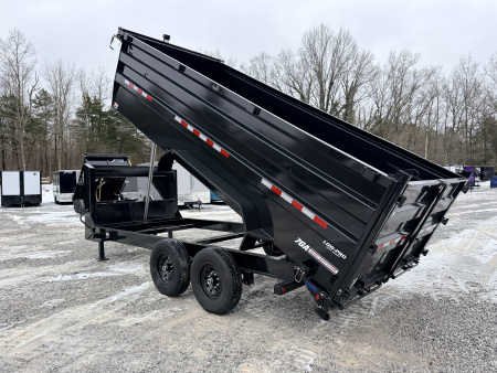 New 2026 PJ Trailers 7X16 GOOSENECK (4FT WALL) DUMP TRAILER 15680 GVWR Dump Trailer
