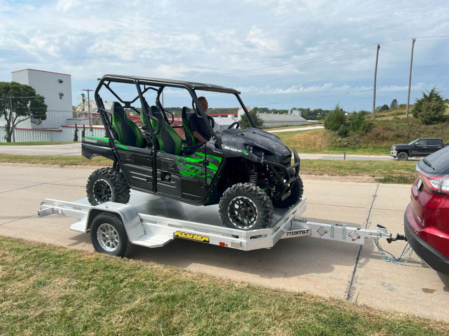 New 2027 Aluma 7712 H TILT Tilt Trailer