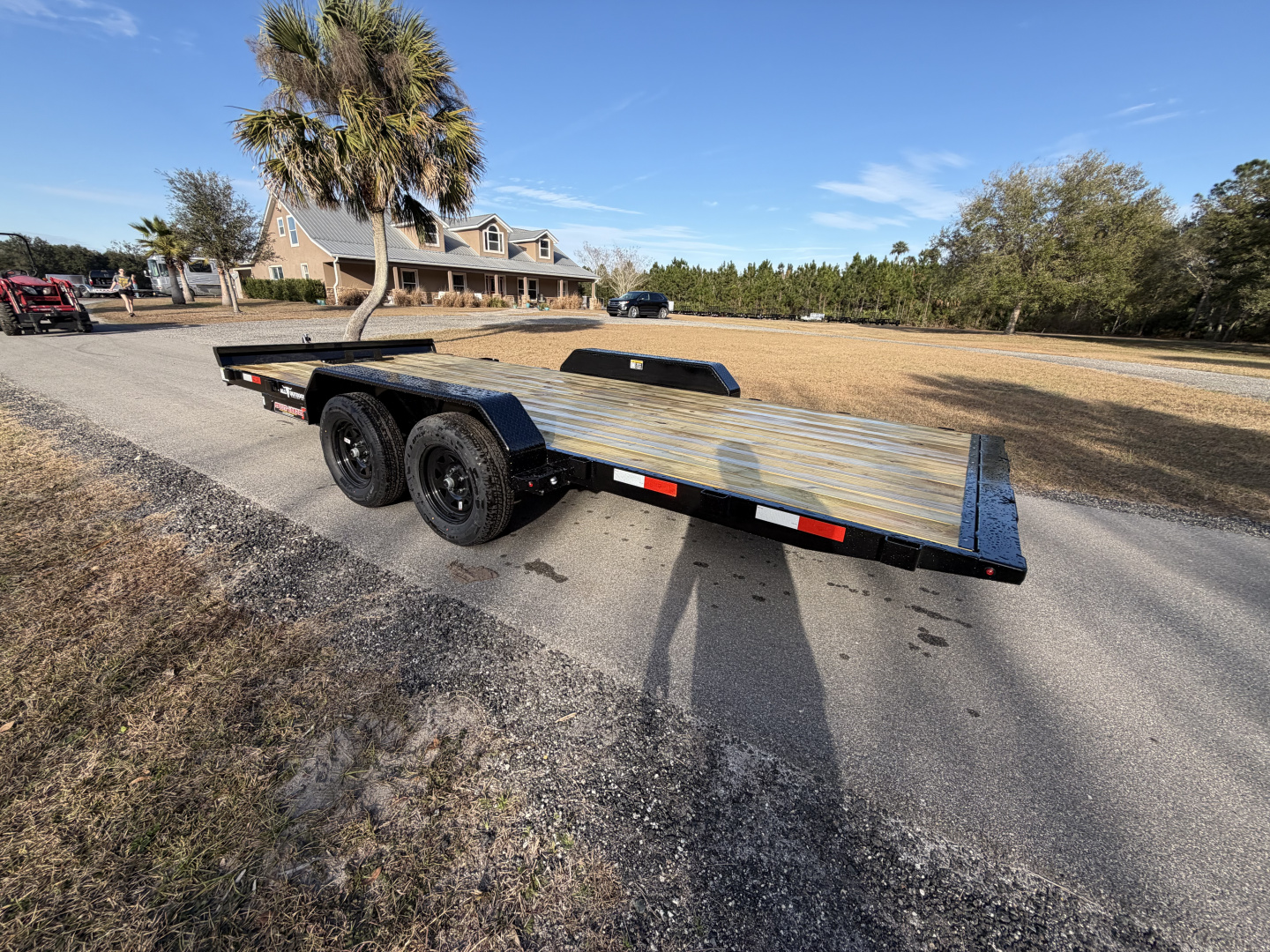 New 2026 H&H Trailers 7K 82X18 Electric Tilt Speed Loader Car Hauler