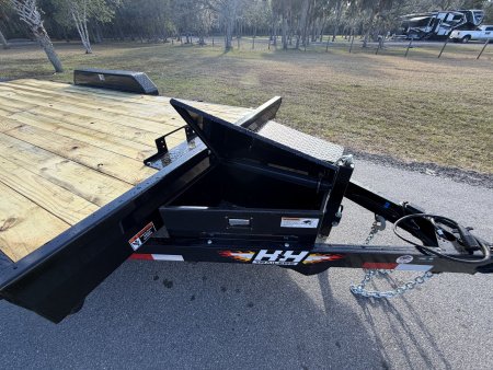 New 2026 H&H Trailers 7K 82X18 Electric Tilt Speed Loader Car Hauler