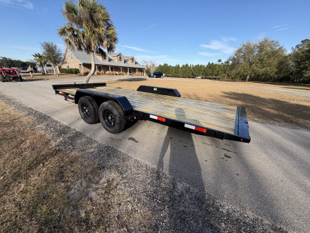 New 2026 H&H Trailers 7K 82X18 Electric Tilt Speed Loader Car Hauler