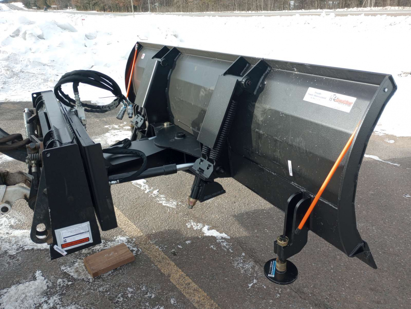 New 2026 Jenkins Iron and Steel 8' Hyd Angle Snow Blade Attachment