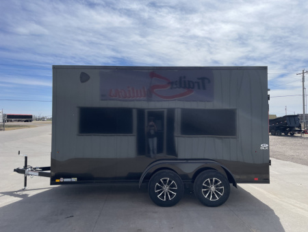 New 2026 Look Trailers BLACK OUT PACKAGE 7' x 14' Enclosed Trailer Cargo / Enclosed Trailer