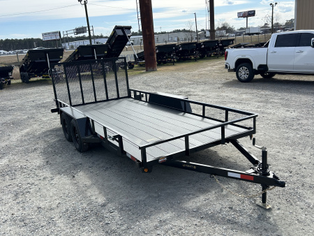 New 2026 Covered Wagon Trailers 7x16 Utility Trailer, Brakes on Both Axles