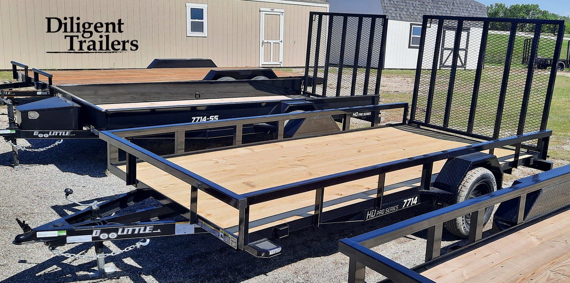 New 2025 DOOLITTLE TRAILER MFG 77 x14' Utility Trailer