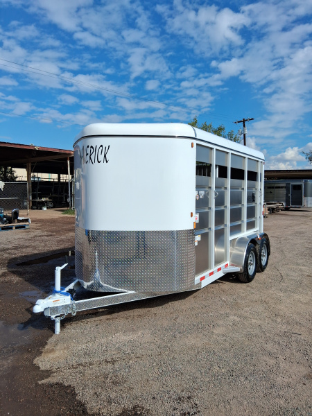 New 2026 Maverick Trailers MAVERICK 2H HS BP WHITE Horse Trailer