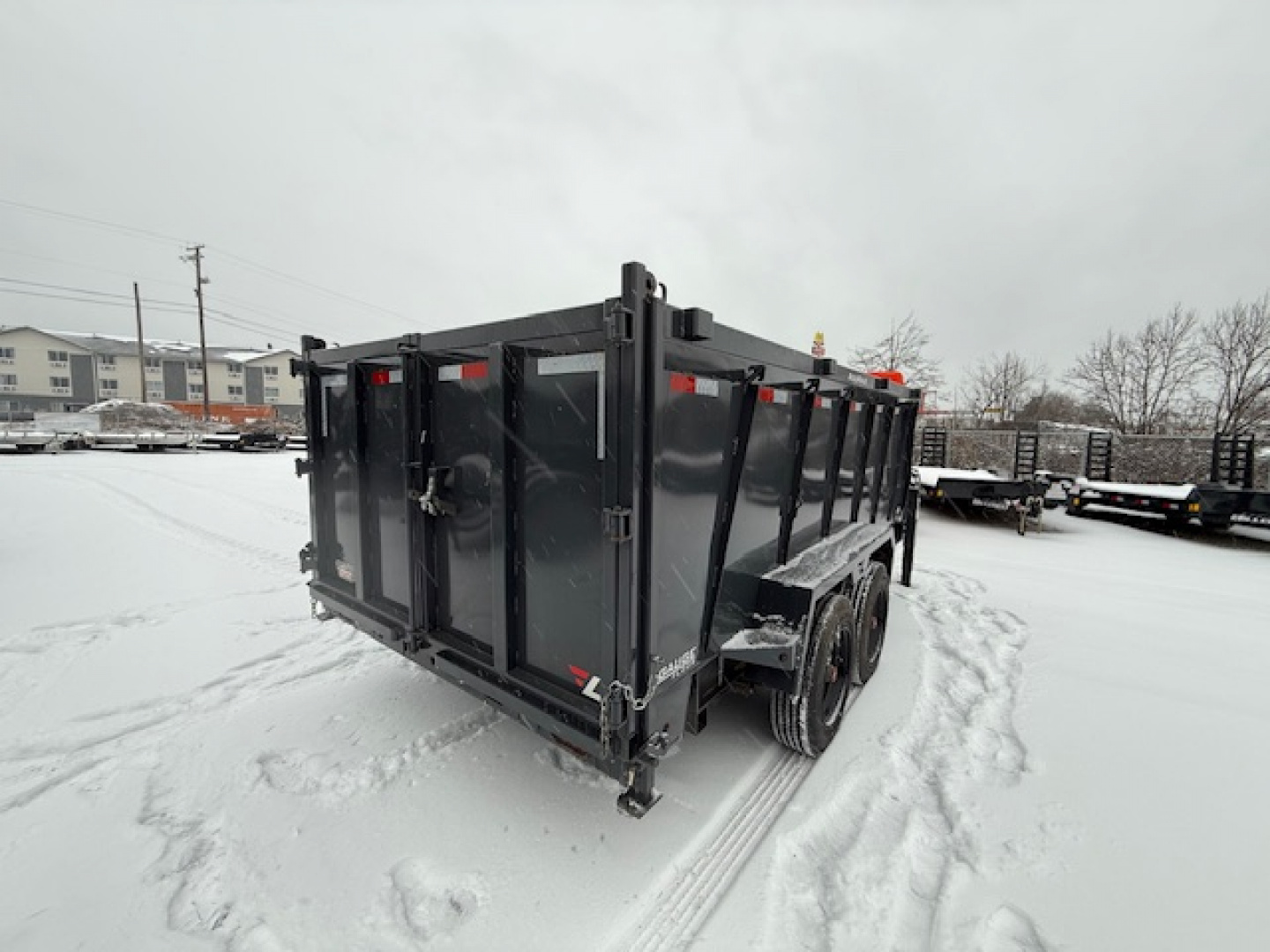 New 2025 Lamar Trailers 7x14 Gooseneck Dump 16k Dump Trailer