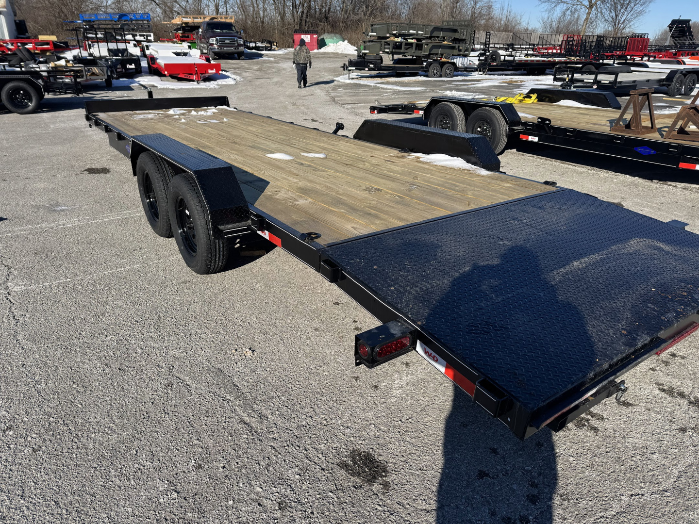 New 2026 WD Trailers Flatbed 10400gvwr Flatbed Trailer