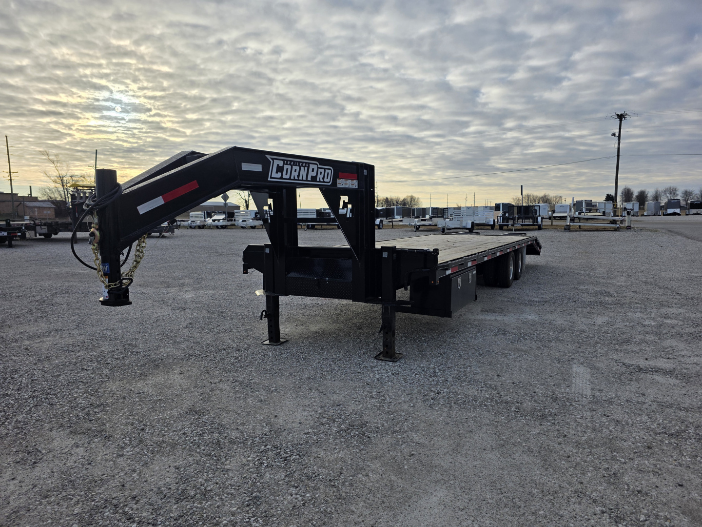 Used 2025 CornPro 25+5 10K GOOSENECK Flatbed Trailer