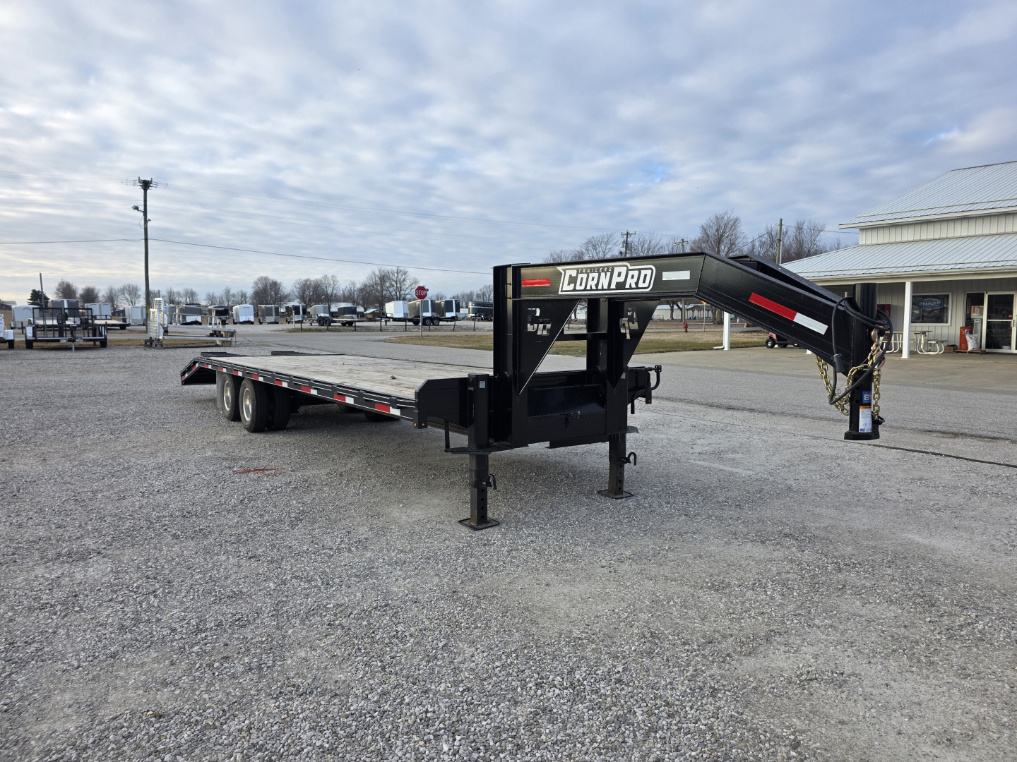Used 2025 CornPro 25+5 10K GOOSENECK Flatbed Trailer