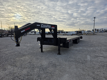 Used 2025 CornPro 25+5 10K GOOSENECK Flatbed Trailer