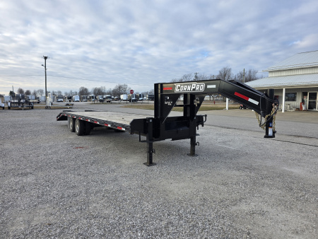 Used 2025 CornPro 25+5 10K GOOSENECK Flatbed Trailer
