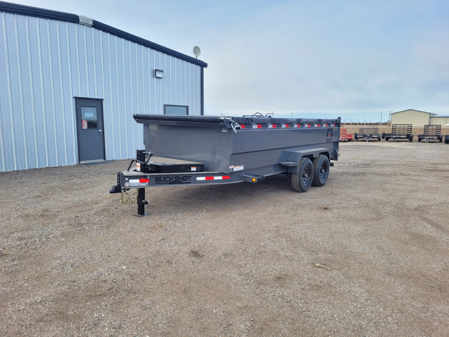 New 2026 Buckshot 83" X 16' BP Dump Trailer W/3' Sides