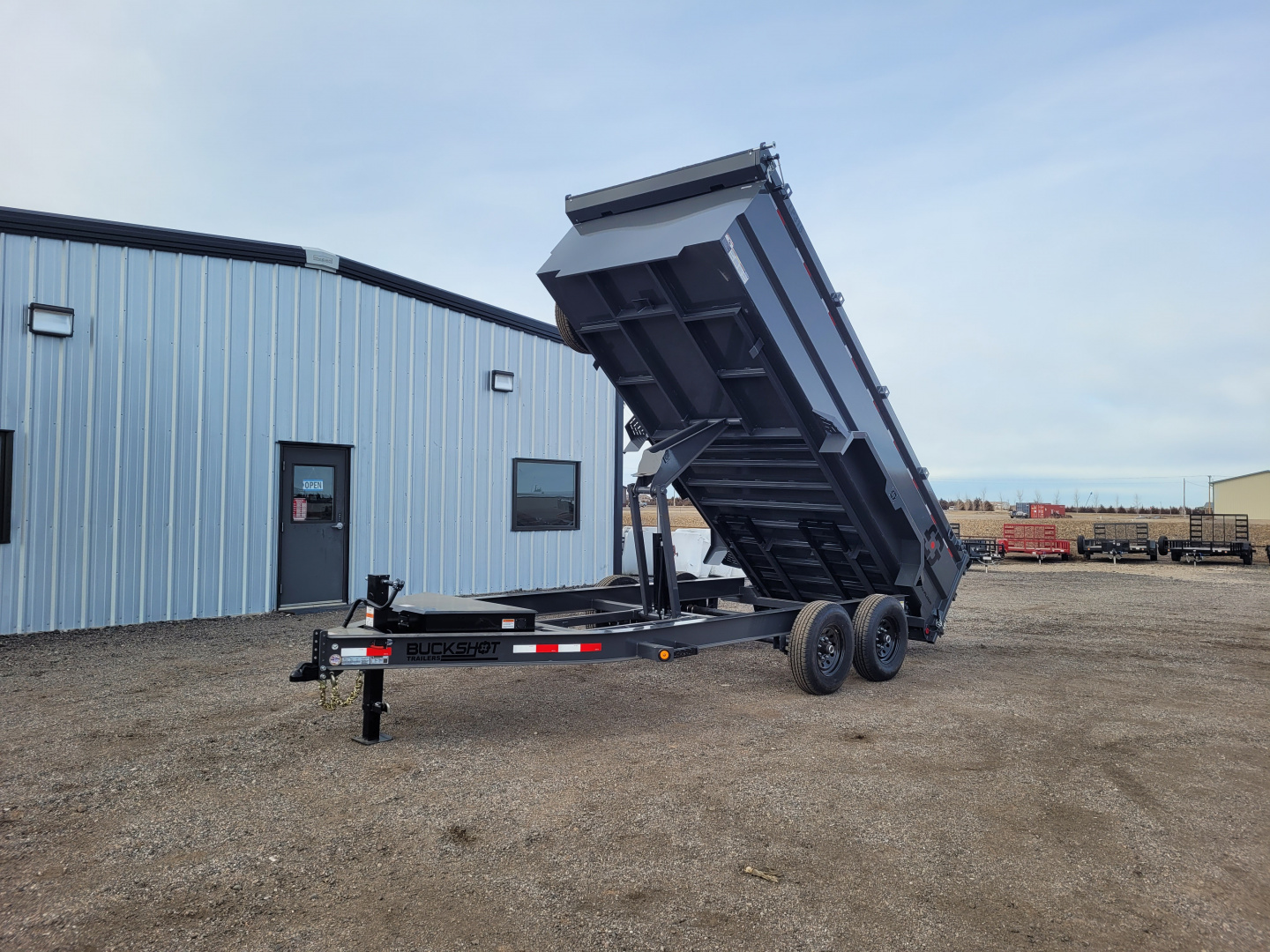 New 2026 Buckshot 83" X 16' BP Dump Trailer W/3' Sides