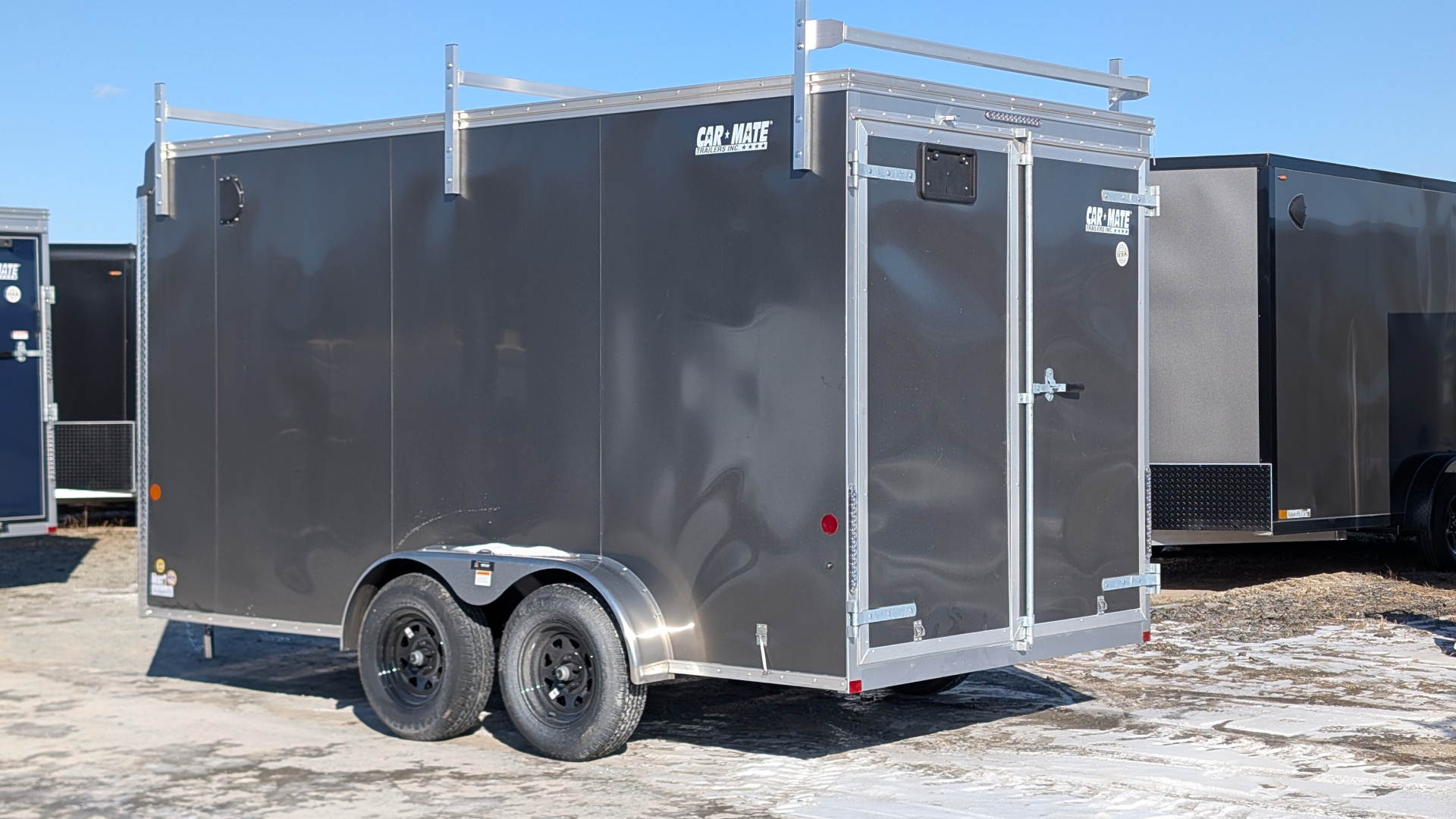 New 2026 Car Mate 7x14 HD Custom Contractor Trailer w/ Barn Doors