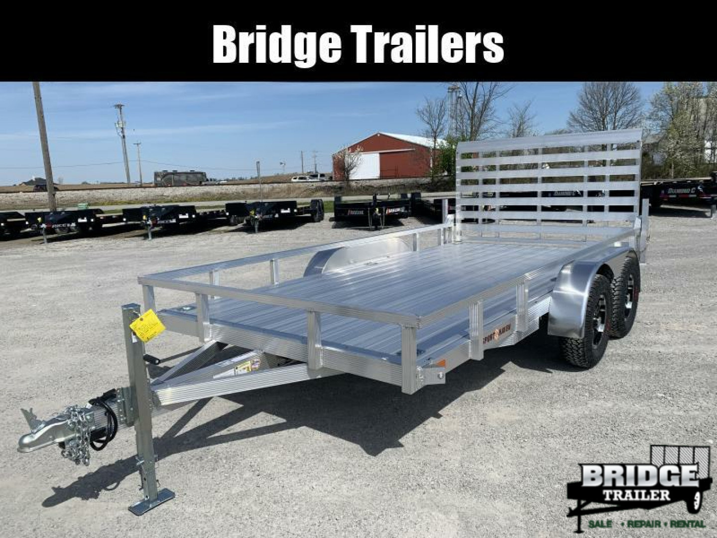 New 2026 Sport Haven AUTX714TD-HD (7' X 14') 7K Aluminum Utility Trailer