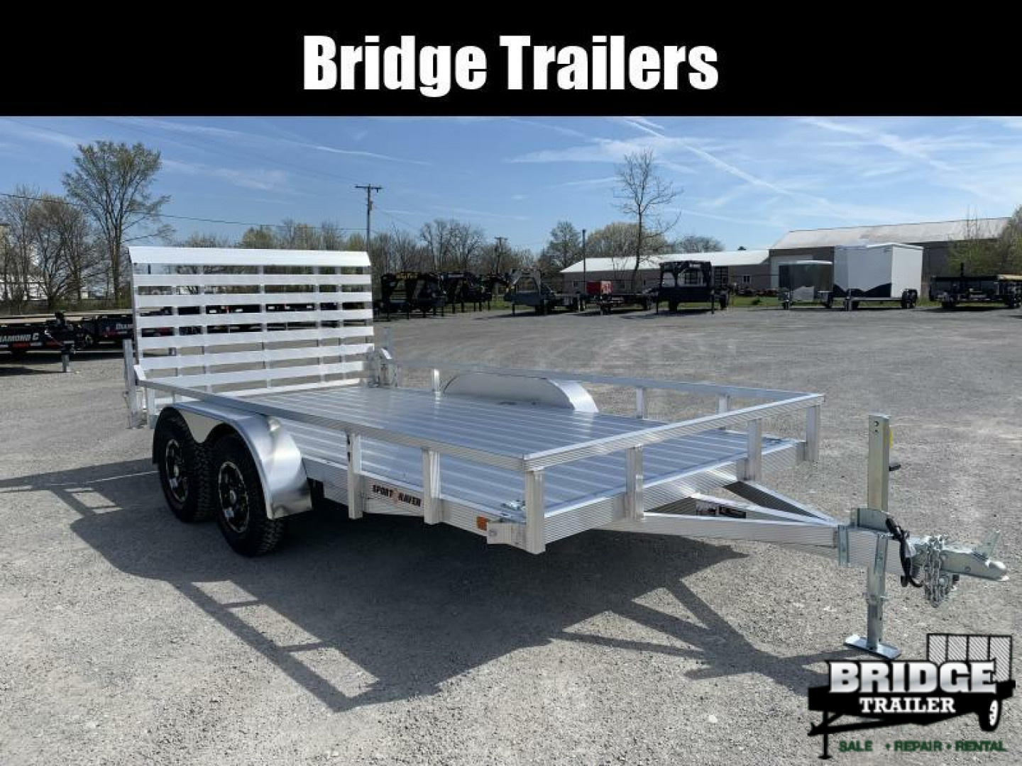 New 2026 Sport Haven AUTX714TD-HD (7' X 14') 7K Aluminum Utility Trailer
