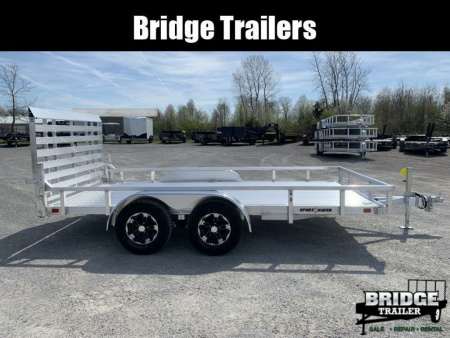 New 2026 Sport Haven AUTX714TD-HD (7' X 14') 7K Aluminum Utility Trailer