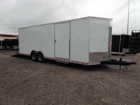 New 2026 Covered Wagon Trailers 8.5x24 Heavy Duty Cargo Trailer / Enclosed Trailer / Car Hauler / XXL Package / 7K Torsion Axles / 7ft Interior / Extra Wide Heavy Duty Ramp / 48  RV Side Door / .080 White Skin