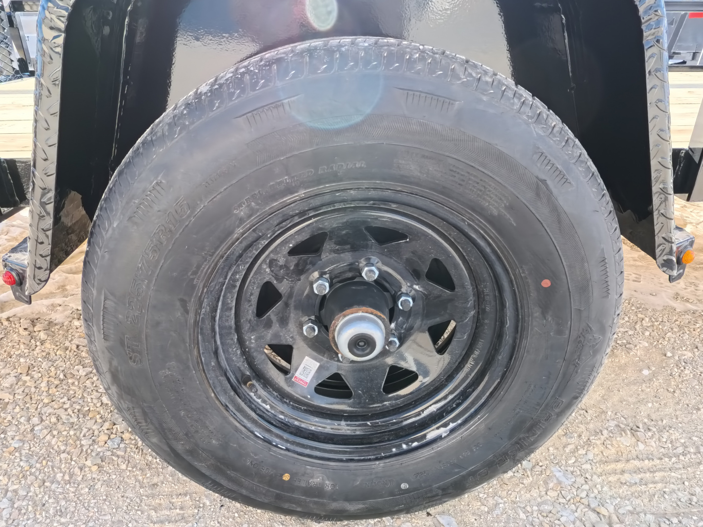 New 2026 H&H 76 x 12 Rail Side Utility Trailer with 5K GVWR, Brakes and Upgraded with a Spring Assist 4 Ft. Tall Ladder Style Gate