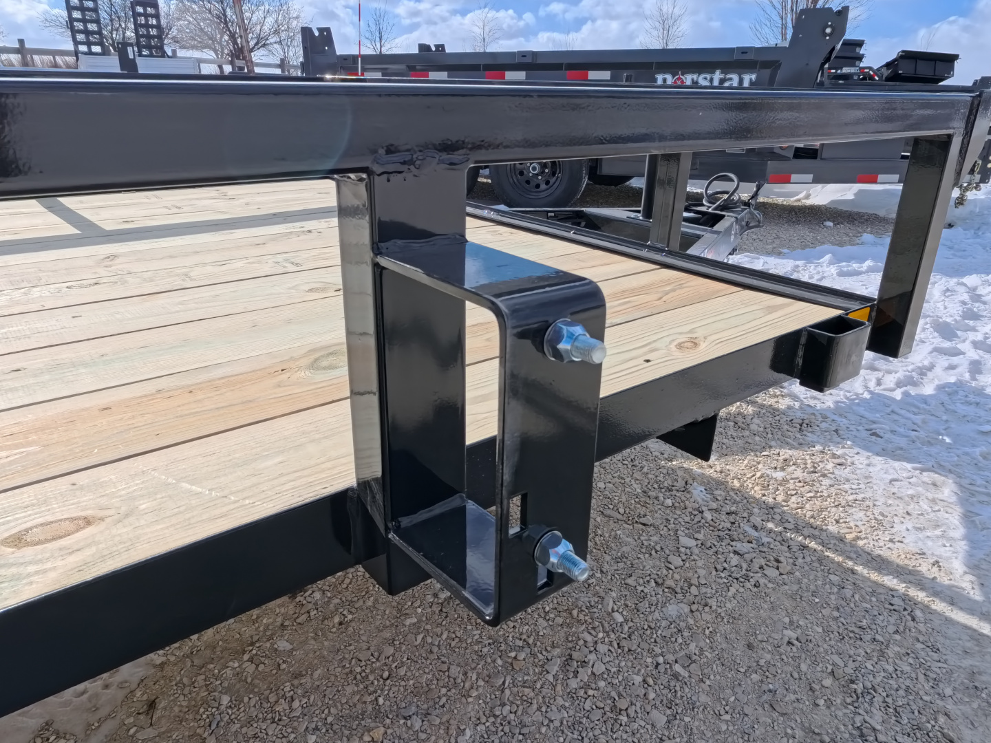 New 2026 H&H 76 x 12 Rail Side Utility Trailer with 5K GVWR, Brakes and Upgraded with a Spring Assist 4 Ft. Tall Ladder Style Gate