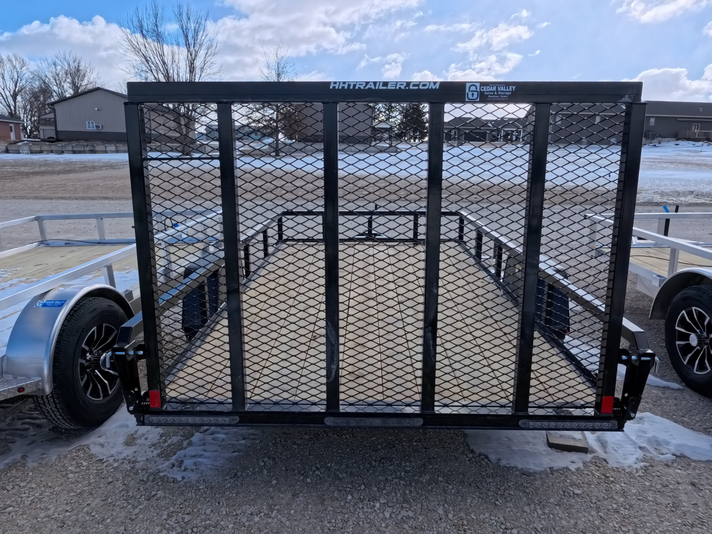 New 2026 H&H 76 x 12 Rail Side Utility with 3K Idler -Black