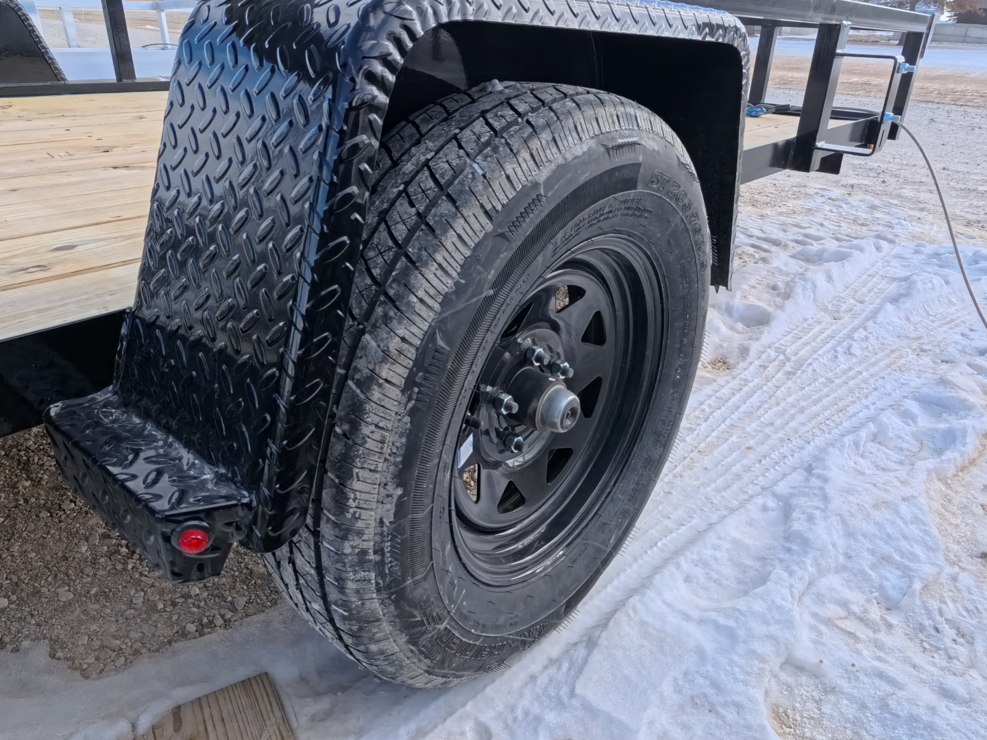 New 2026 H&H 76 x 12 Rail Side Utility with 3K Idler -Black