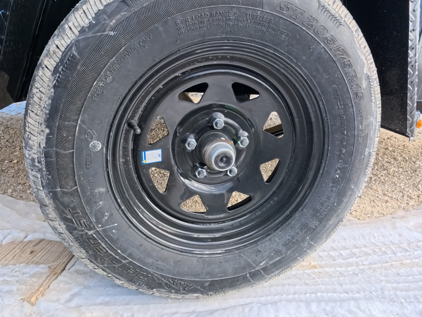 New 2026 H&H 76 x 12 Rail Side Utility with 3K Idler -Black