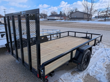 New 2026 H&H 76 x 12 Rail Side Utility with 3K Idler -Black