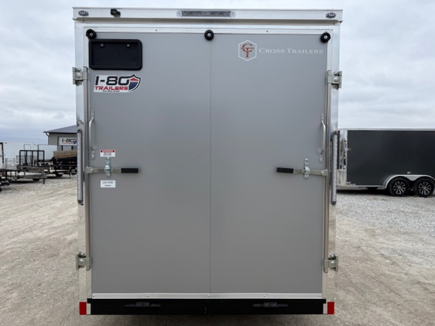 New 2026 Cross Silver 6'x12' 3k Alpha Flat Top V-Nose Enclosed Cargo Trailer