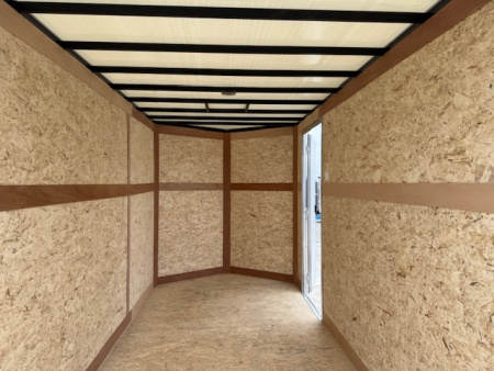 New 2026 Cross Silver 6'x12' 3k Alpha Flat Top V-Nose Enclosed Cargo Trailer