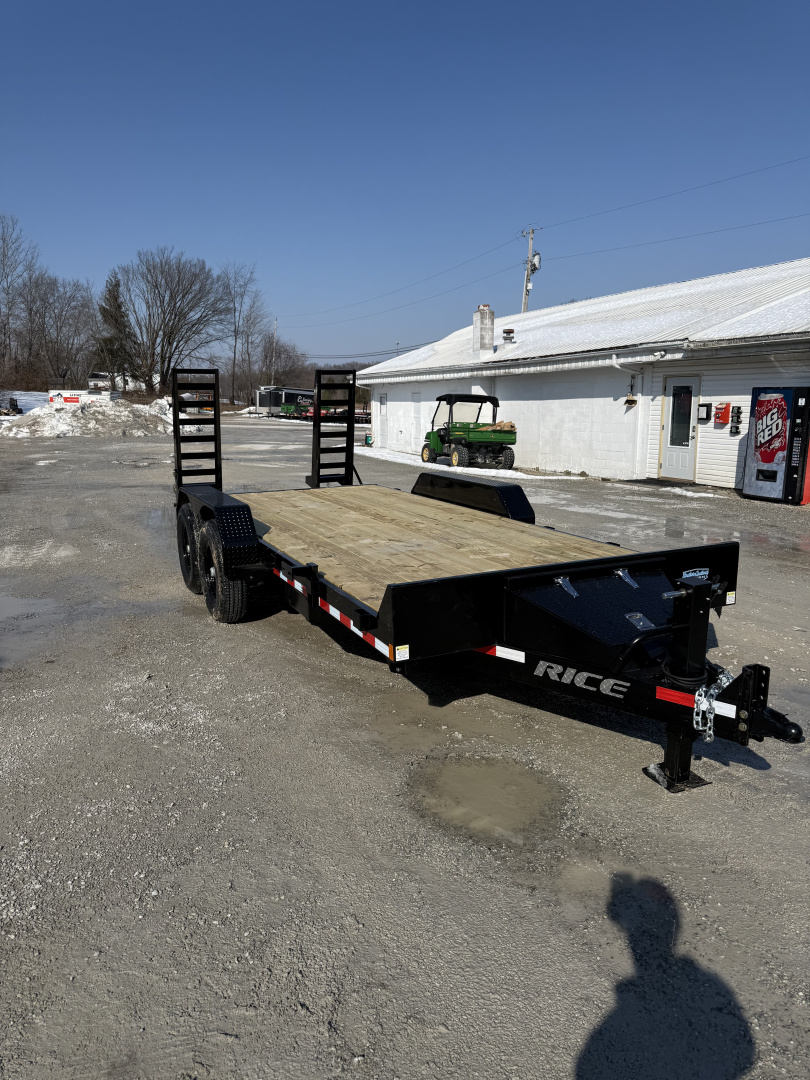 New 2026 Rice Trailers 82"X18' 14K Equipment Trailer
