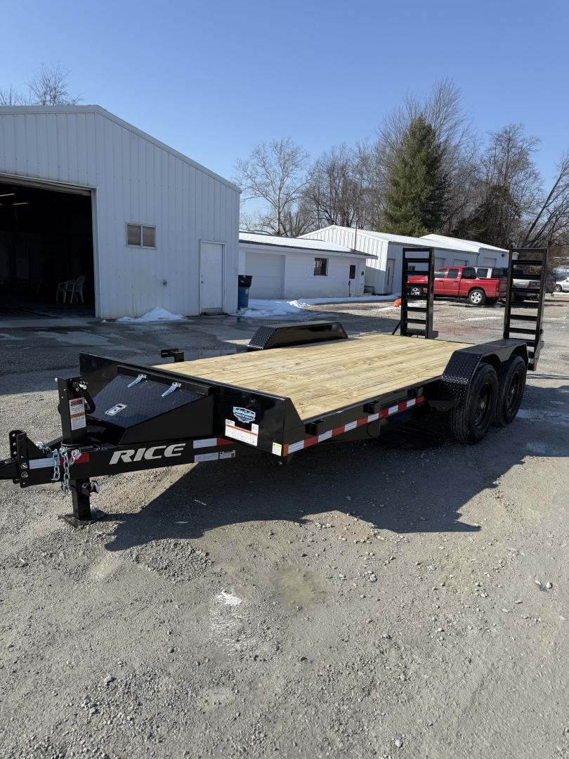 New 2026 Rice Trailers 82"X18' 14K Equipment Trailer