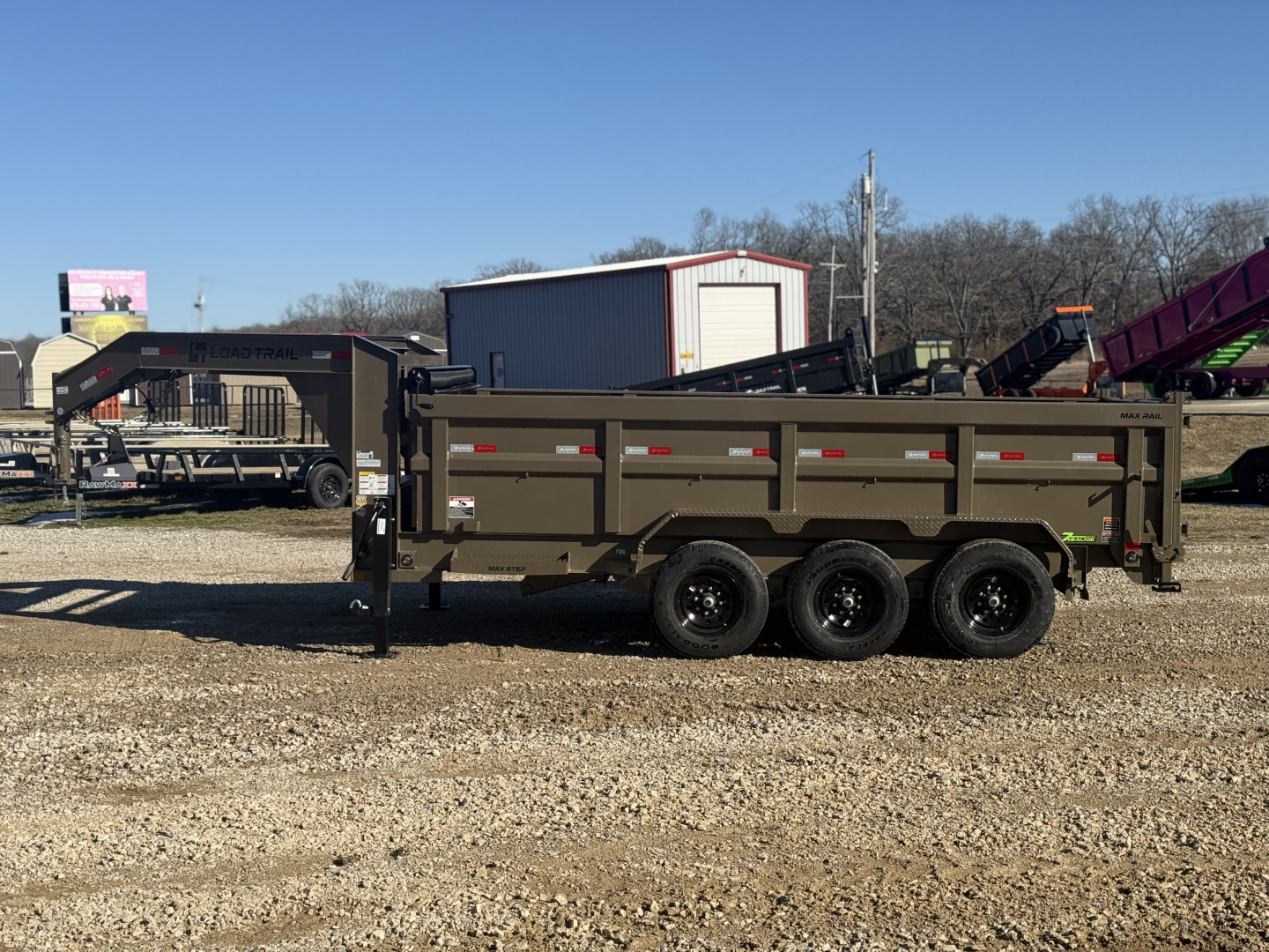 New 2026 Load Trail DG 83X16 Dump Trailer / 14 PLY / HIGH SIDE / SCISSOR HOIST / SOLAR PANEL / 21K GVWR