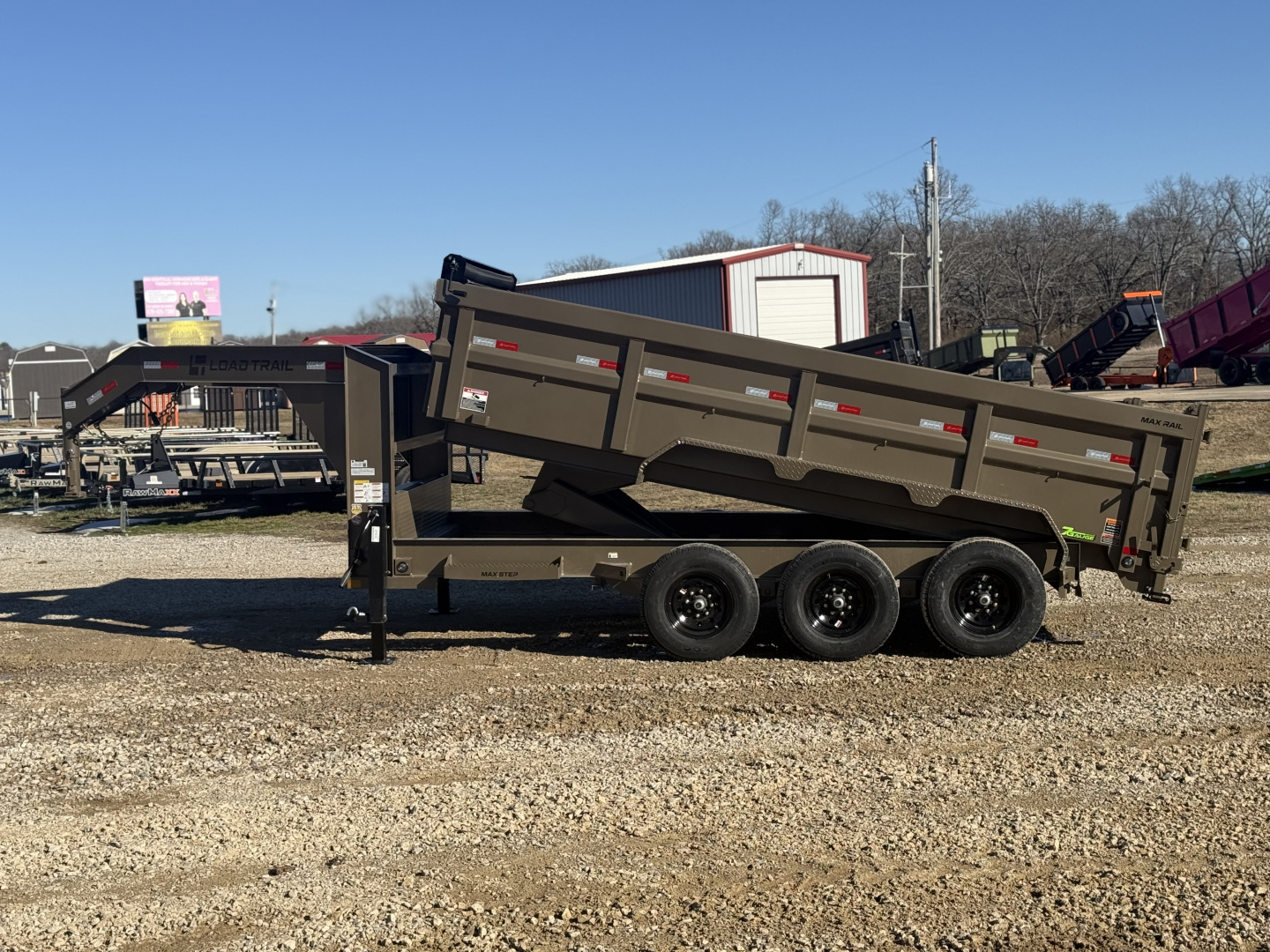 New 2026 Load Trail DG 83X16 Dump Trailer / 14 PLY / HIGH SIDE / SCISSOR HOIST / SOLAR PANEL / 21K GVWR