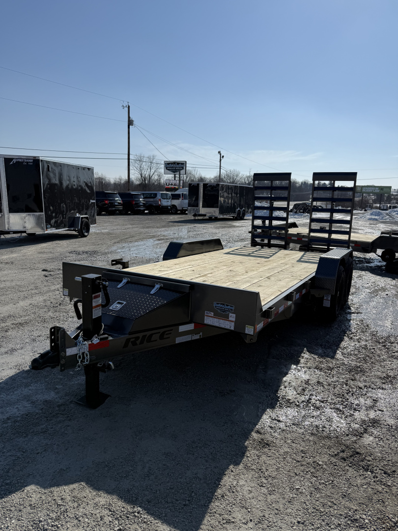 New 2026 Rice Trailers 82"X18' 14K Equipment Trailer