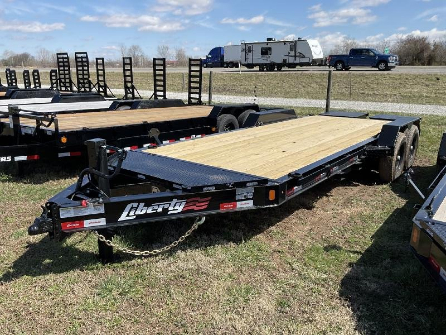 New 2026 Liberty 83”x17'+3’ 14K EQUIPMENT TRAILER W/ MAMMOTH RAMPS Equipment Trailer