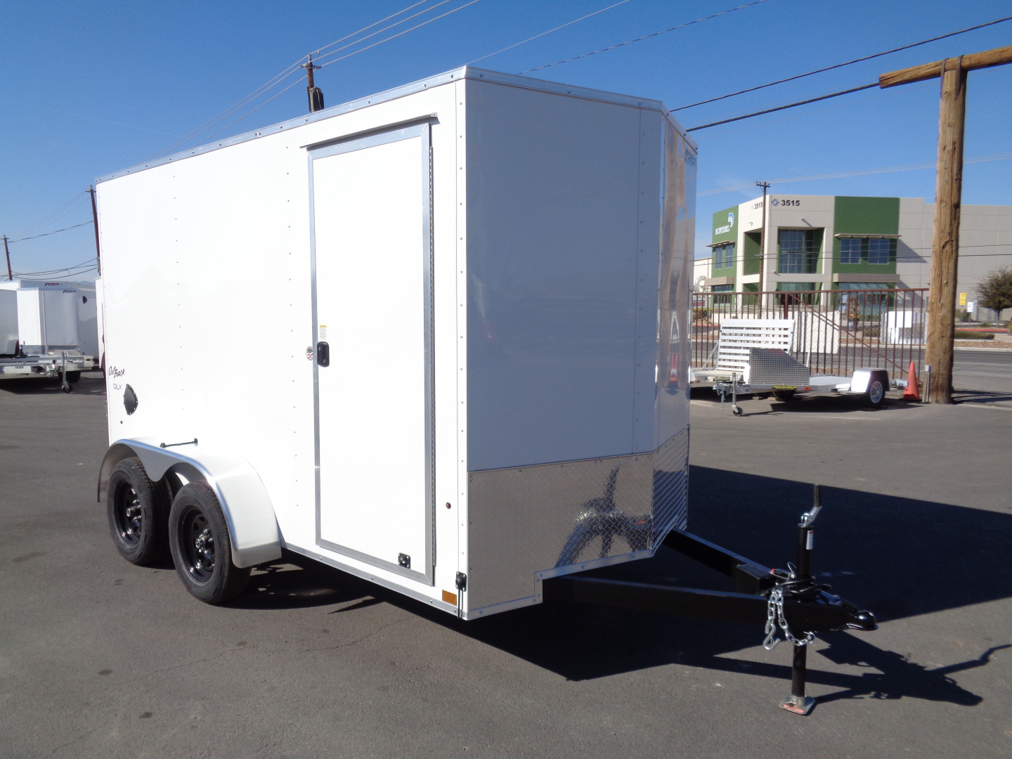 New 2026 Pace American - Out Back DLX - 6x10 V-Nose Tandem Axle 7k Cargo Trailer w/ Rear Ramp Door