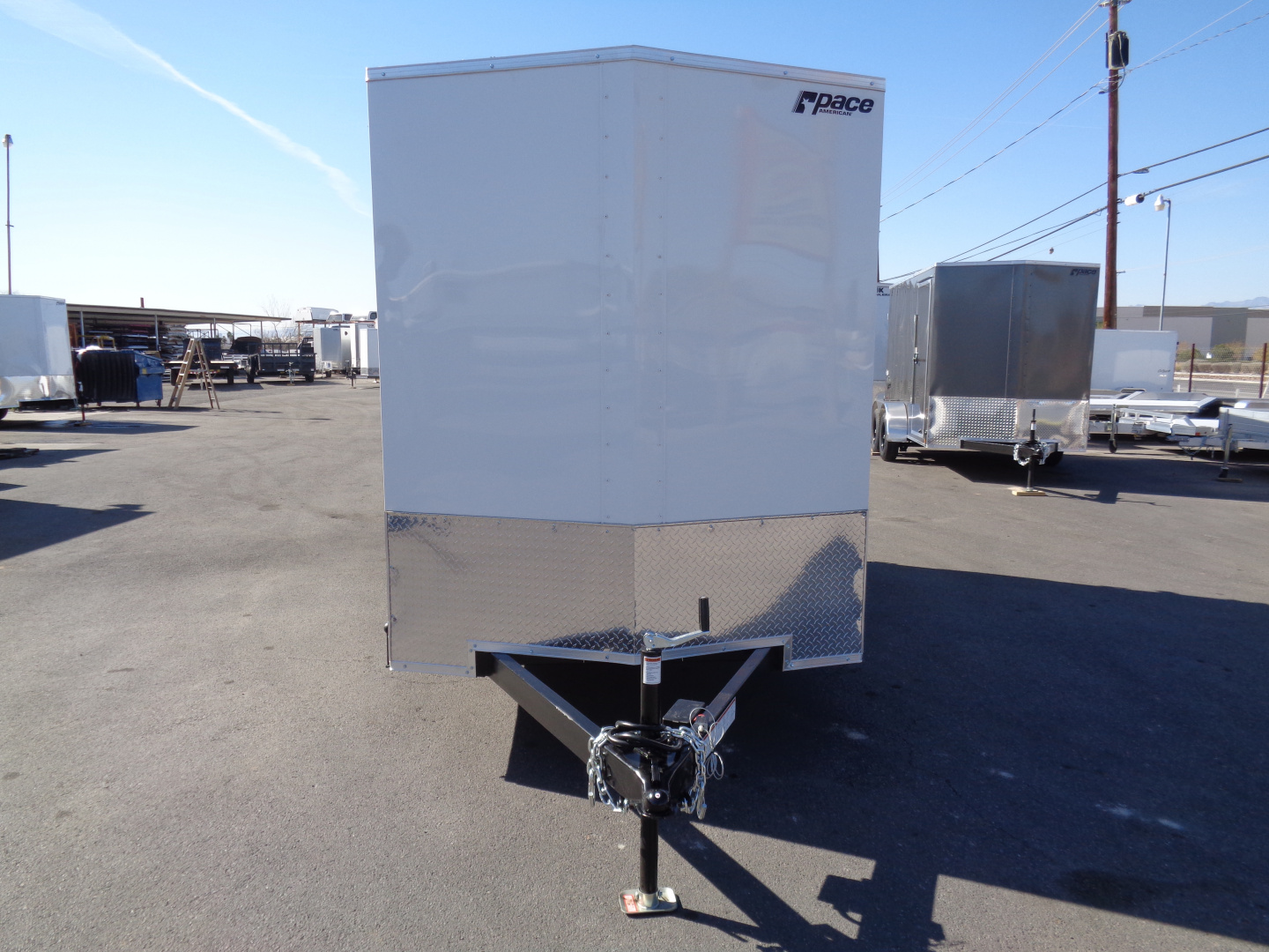 New 2026 Pace American - Out Back DLX - 6x10 V-Nose Tandem Axle 7k Cargo Trailer w/ Rear Ramp Door