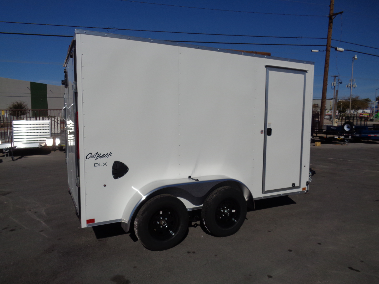 New 2026 Pace American - Out Back DLX - 6x10 V-Nose Tandem Axle 7k Cargo Trailer w/ Rear Ramp Door
