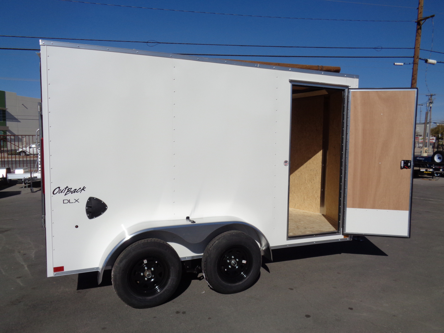 New 2026 Pace American - Out Back DLX - 6x10 V-Nose Tandem Axle 7k Cargo Trailer w/ Rear Ramp Door