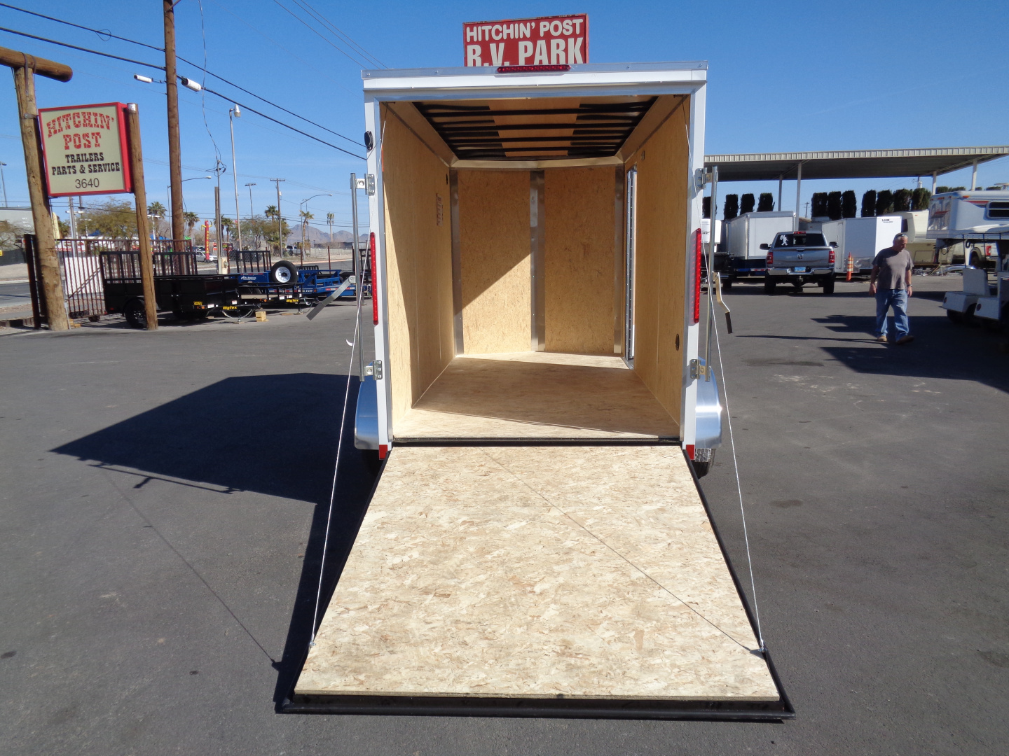 New 2026 Pace American - Out Back DLX - 6x10 V-Nose Tandem Axle 7k Cargo Trailer w/ Rear Ramp Door