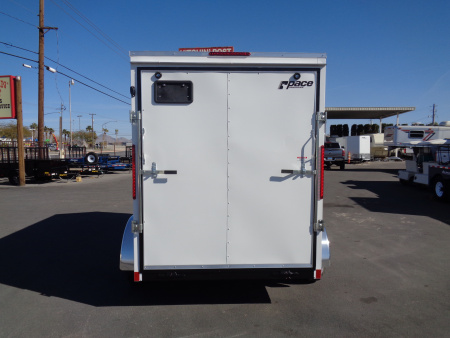 New 2026 Pace American - Out Back DLX - 6x10 V-Nose Tandem Axle 7k Cargo Trailer w/ Rear Ramp Door