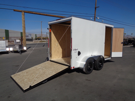 New 2026 Pace American - Out Back DLX - 6x10 V-Nose Tandem Axle 7k Cargo Trailer w/ Rear Ramp Door