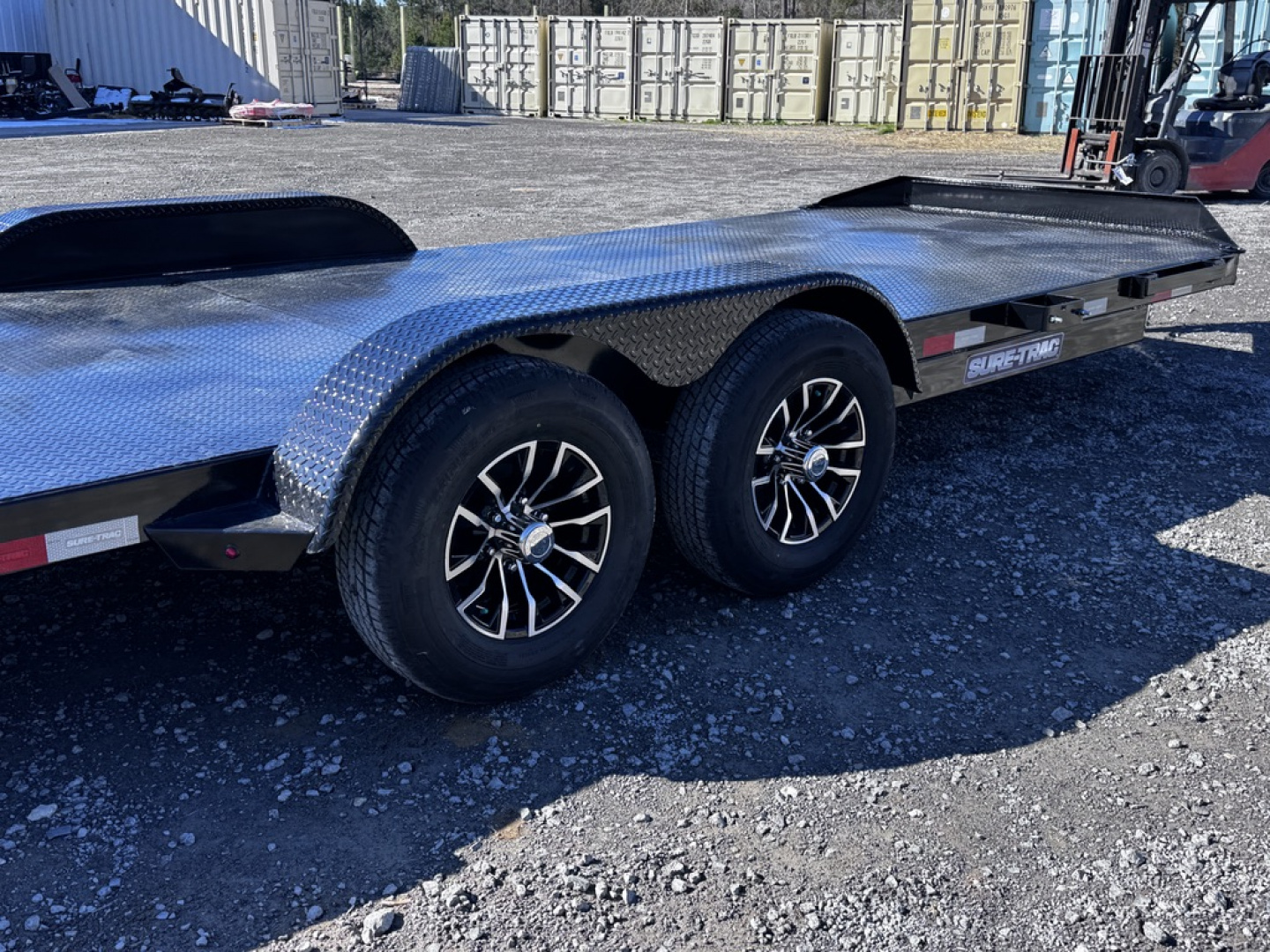 New 2026 Sure-Trac 7X20 (16+4) STEEL DECK CAR 10K Car Hauler