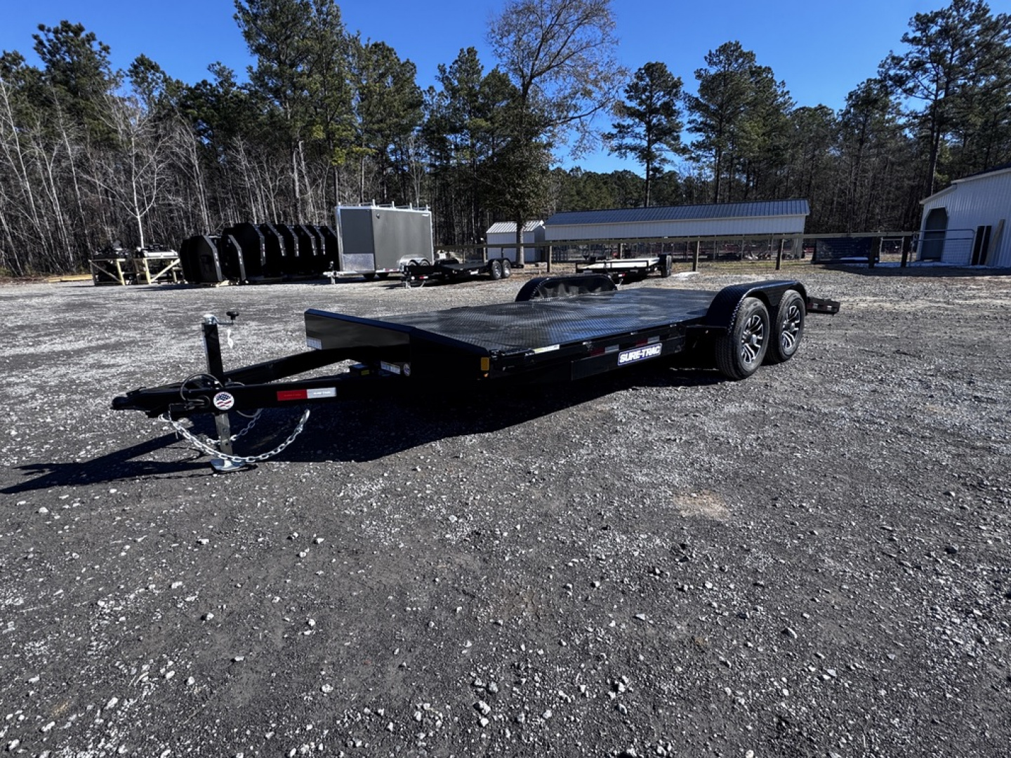 New 2026 Sure-Trac 7X20 (16+4) STEEL DECK CAR 10K Car Hauler