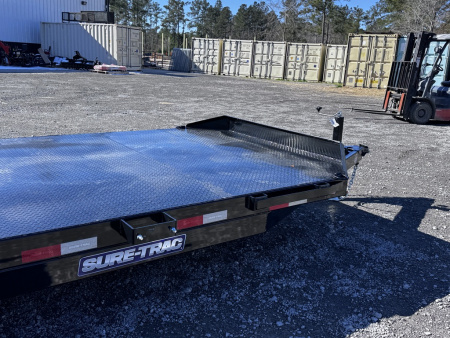 New 2026 Sure-Trac 7X20 (16+4) STEEL DECK CAR 10K Car Hauler