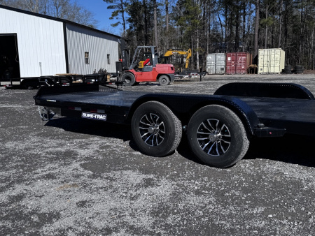 New 2026 Sure-Trac 7X20 (16+4) STEEL DECK CAR 10K Car Hauler