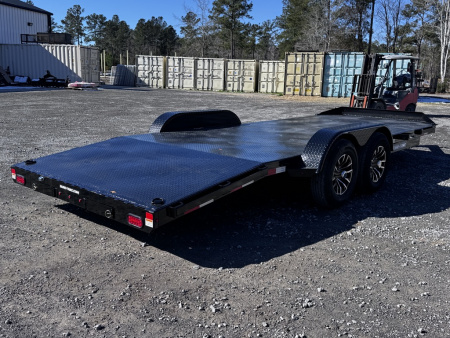 New 2026 Sure-Trac 7X20 (16+4) STEEL DECK CAR 10K Car Hauler